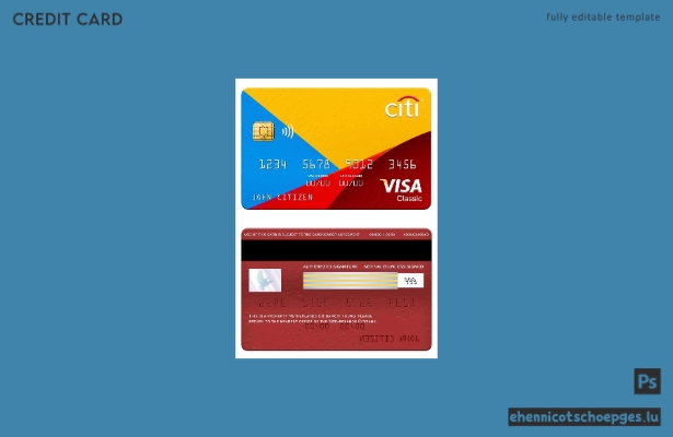 Beispielvorschau der Citibank Visa Classic Karte aus den Niederlanden